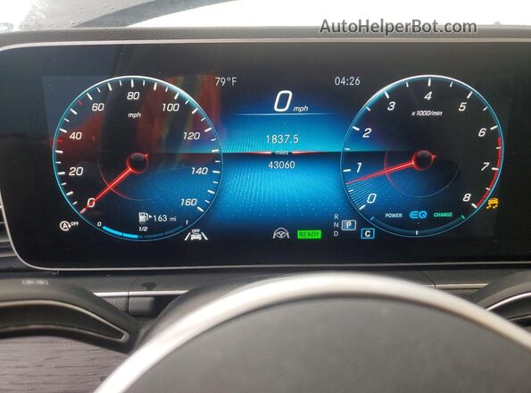 4JGFB5KB1MA358719 2021 MERCEDES-BENZ GLE Blue ხელსაწყოთა პანელის ხედი