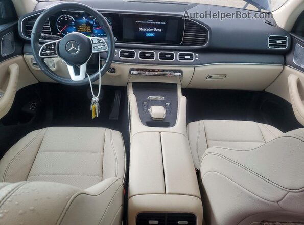 4JGFB5KB1MA358719 2021 MERCEDES-BENZ GLE Blue წინა პანელის ხედი
