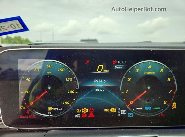 4JGFB5KB8LA290210 2020 MERCEDES-BENZ GLE Black Instrument cluster view