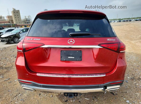 4JGFB5KB9LA155849 2020 MERCEDES-BENZ GLE Red Вид ззаду