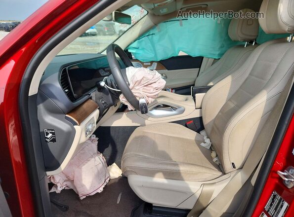 4JGFB5KB9LA155849 2020 MERCEDES-BENZ GLE Red Вид салону спереду