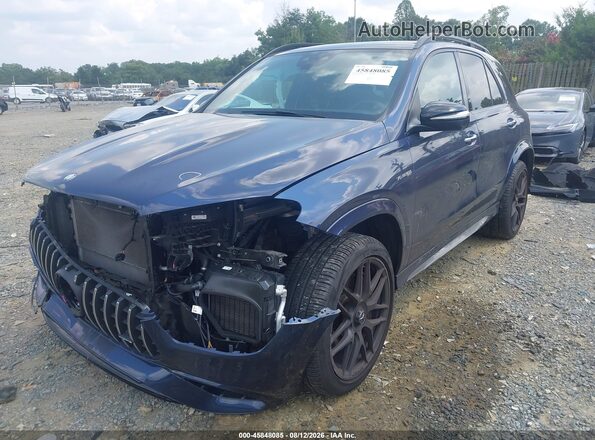 4JGFB8KB8RB207010 2024 MERCEDES-BENZ AMG GLE 63 Blue წინა მარცხენა ხედი სამი მეოთხედიდან