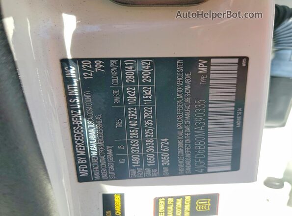 4JGFD6BB0MA390335 2021 MERCEDES-BENZ GLE White Widok wnętrza 360 stopni
