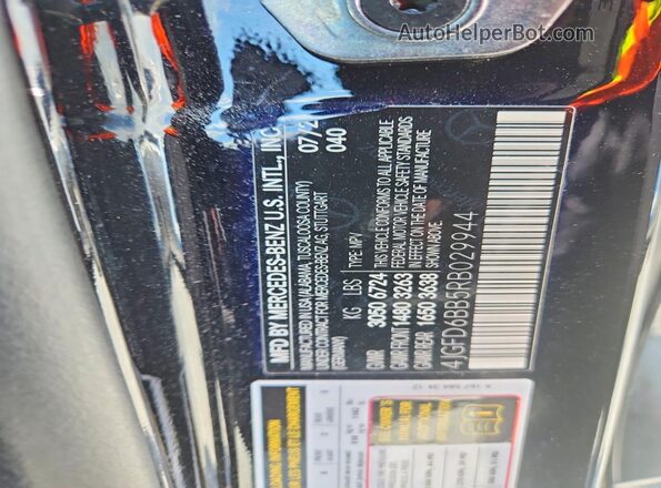 4JGFD6BB5RB029944 2024 MERCEDES-BENZ GLE Black Вид наклейки з VIN-кодом