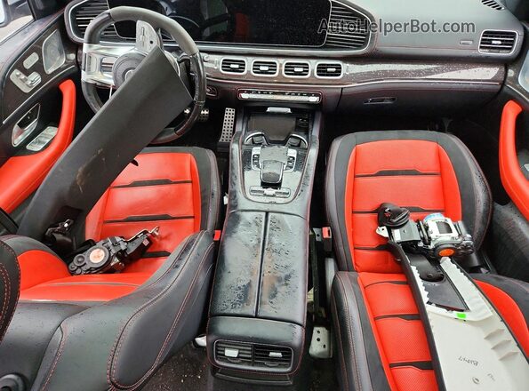 4JGFD6BB7MA301005 2021 MERCEDES-BENZ GLE Серебряный Вид панели приборов