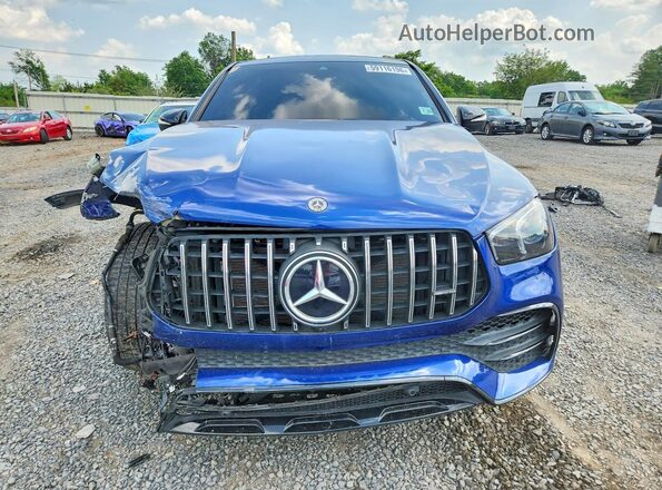 4JGFD6BB8MA378658 2021 MERCEDES-BENZ GLE Blue Widok z przodu