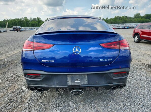 4JGFD6BB8MA378658 2021 MERCEDES-BENZ GLE Blue Widok z tyłu