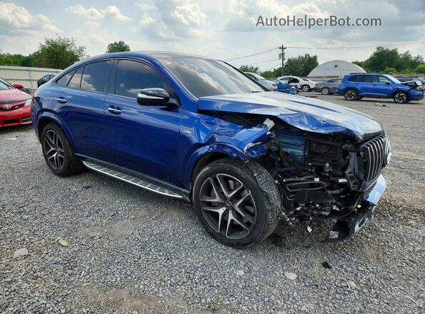 4JGFD6BB8MA378658 2021 MERCEDES-BENZ GLE Blue Przód prawy