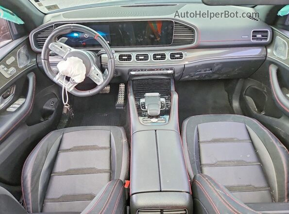 4JGFD6BB8MA378658 2021 MERCEDES-BENZ GLE Blue Widok deski rozdzielczej