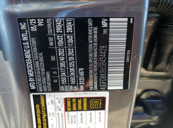 4JGFD8KB6SB454428 2025 MERCEDES-BENZ GLE Gray Widok wnętrza 360 stopni