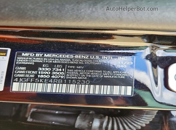 4JGFF5KE4RB115230 2024 MERCEDES-BENZ GLS Black Widok wnętrza 360 stopni