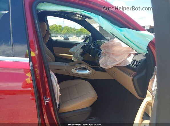 4JGFF5KE5SB300019 2025 MERCEDES-BENZ GLS 450 Red Vista interior delantera