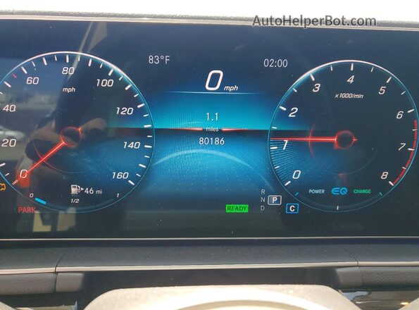 4JGFF5KE7LA160675 2020 MERCEDES-BENZ GLS White Instrument cluster view