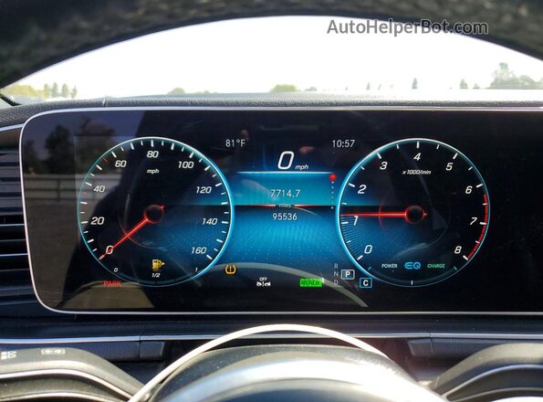 4JGFF5KE8MA396463 2021 MERCEDES-BENZ GLS Черный Вид щитка приборов