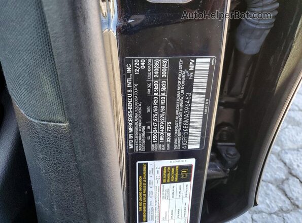 4JGFF5KE8MA396463 2021 MERCEDES-BENZ GLS Черный Вид наклейки с VIN-кодом