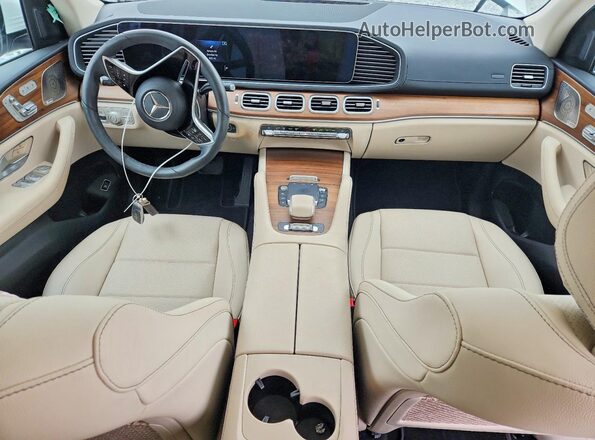 4JGFF5KE8RB122259 2024 MERCEDES-BENZ GLS White წინა პანელის ხედი
