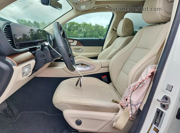 4JGFF5KE8RB122259 2024 MERCEDES-BENZ GLS White წინა სალონის ხედი