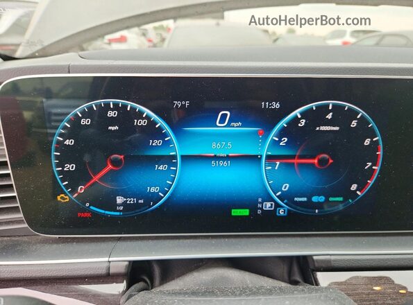 4JGFF5KEXLA063096 2020 MERCEDES-BENZ GLS Black Instrument cluster view