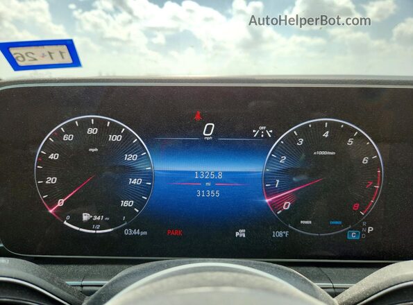 4JGFF5KEXSB291155 2025 MERCEDES-BENZ GLS White Widok zestawu wskaźników