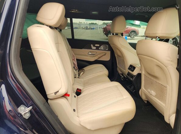 4JGFF8KE7MA253635 2021 MERCEDES-BENZ GLS Blue Widok wnętrza z tyłu