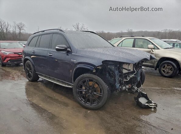 4JGFF8KE7MA319519 2021 MERCEDES-BENZ GLS Blue Передня права чверть