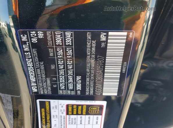 4JGGM1CB0SA059807 2025 MERCEDES-BENZ EQE Зеленый Панорамный вид салона 360°