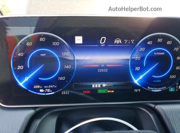 4JGGM1CB2PA005500 2023 MERCEDES-BENZ EQE Black Вид щитка приладів