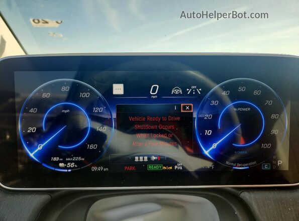 4JGGM2BB1PA017029 2023 MERCEDES-BENZ EQE White Instrument cluster view