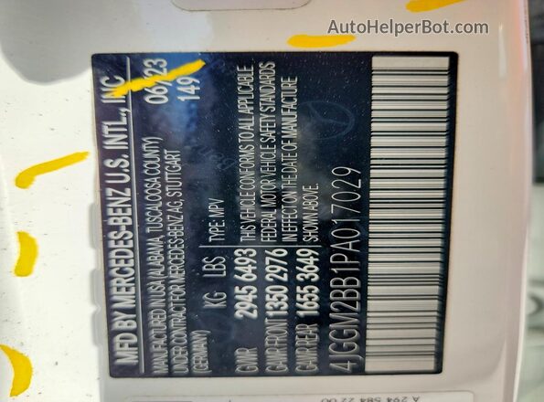 4JGGM2BB1PA017029 2023 MERCEDES-BENZ EQE White 360 interior view