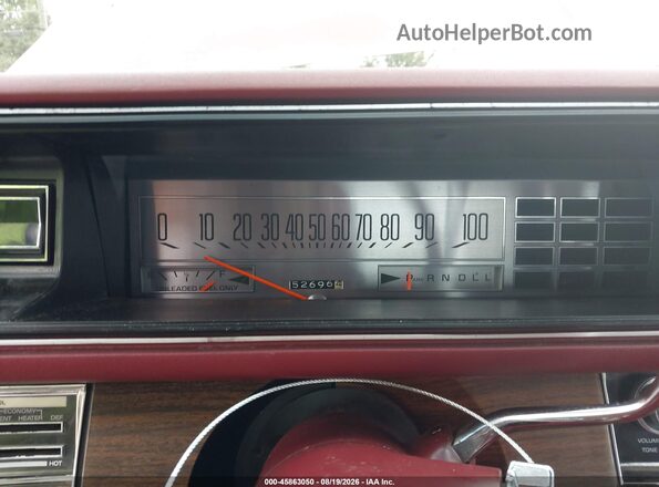 4P39J5H4823670000 1975 BUICK LESABRE Red Rear seats view