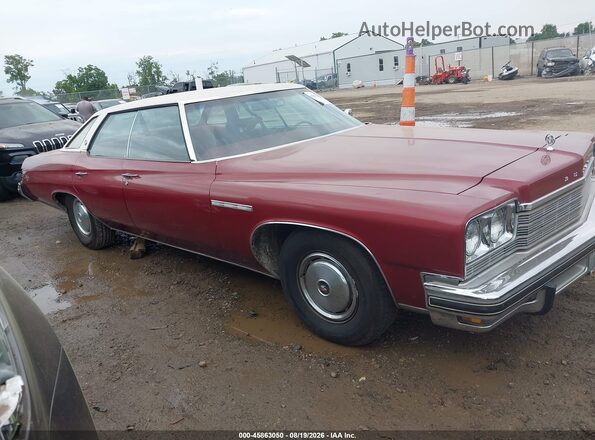 4P39J5H4823670000 1975 BUICK LESABRE Red Rear interior view