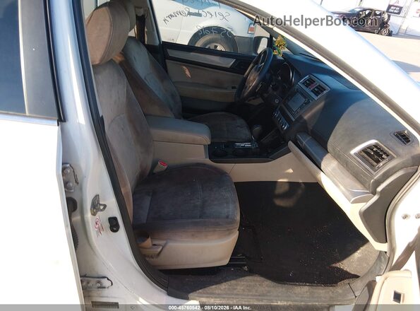 4S3BNAA62G3034887 2016 SUBARU LEGACY White წინა სალონის ხედი