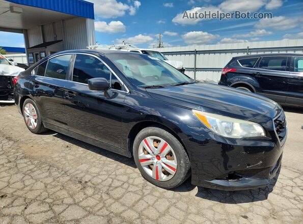 4S3BNAA66H3058689 2017 SUBARU LEGACY Черный Вид салона спереди