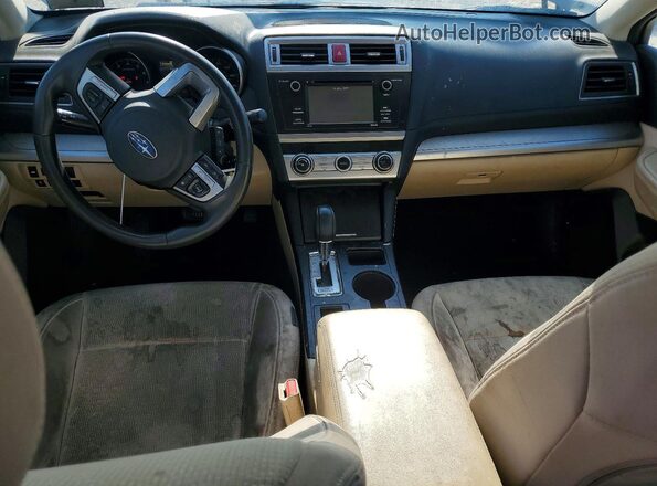 4S3BNAA67G3044802 2016 SUBARU LEGACY Tan Առջևի վահանակի տեսք