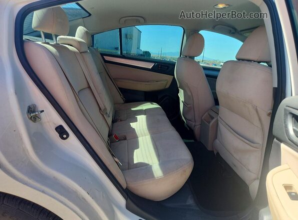 4S3BNAA69G3033879 2016 SUBARU LEGACY White Հետևի նստատեղերի տեսք