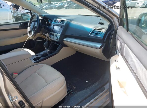 4S3BNAA6XG3050593 2016 SUBARU LEGACY Beige წინა სალონის ხედი