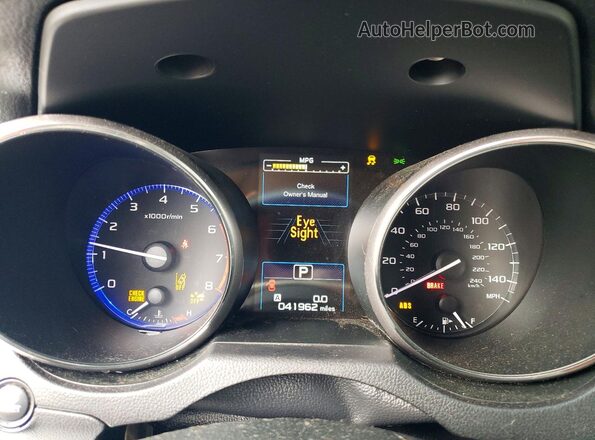 4S3BNAB60K3011485 2019 SUBARU LEGACY Blue Սարքավորումների վահանակի տեսք