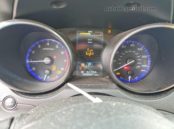 4S3BNAB69K3031119 2019 SUBARU LEGACY Gold Vista del cuadro de instrumentos