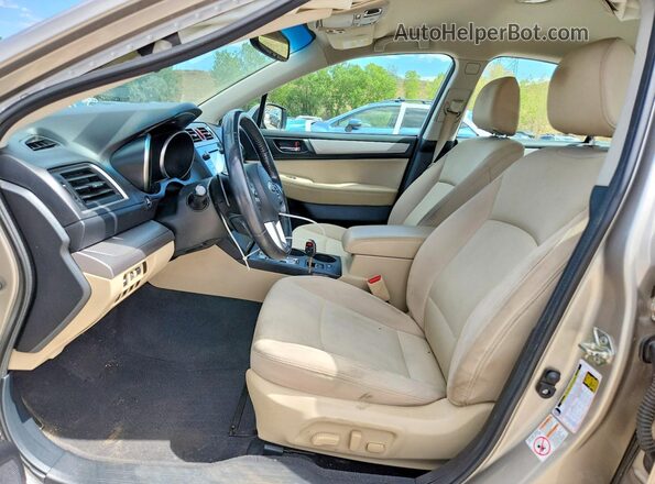 4S3BNAC60G3028602 2016 SUBARU LEGACY Желто-коричневый Вид салона спереди