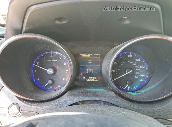 4S3BNAC61H3032899 2017 SUBARU LEGACY White Instrument cluster view