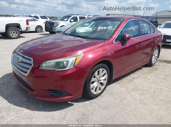 4S3BNAC66G3029723 2016 SUBARU LEGACY Red Front left