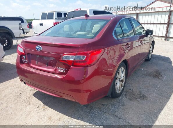 4S3BNAC66G3029723 2016 SUBARU LEGACY Red Rear right