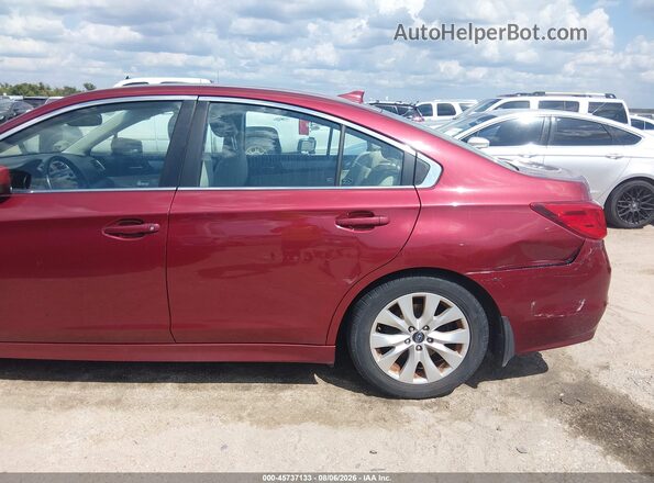 4S3BNAC66G3029723 2016 SUBARU LEGACY Red Front view
