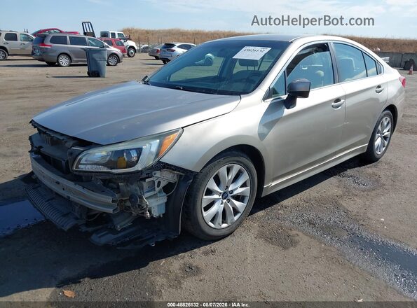 4S3BNAC66G3062527 2016 SUBARU LEGACY Beige წინა მარცხენა ხედი სამი მეოთხედიდან
