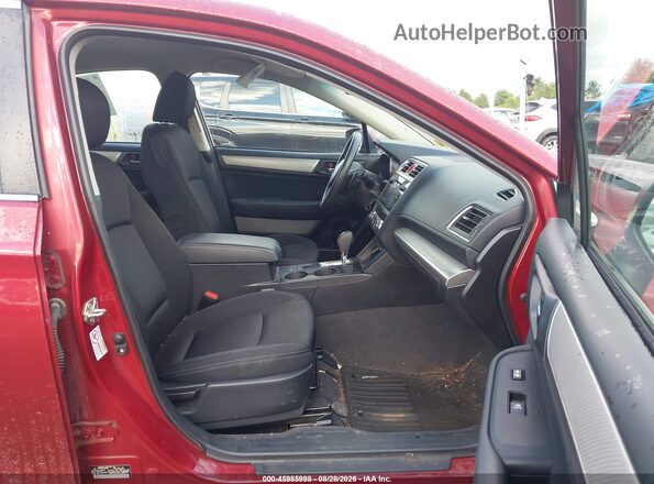 4S3BNAC66H3060908 2017 SUBARU LEGACY Red წინა სალონის ხედი