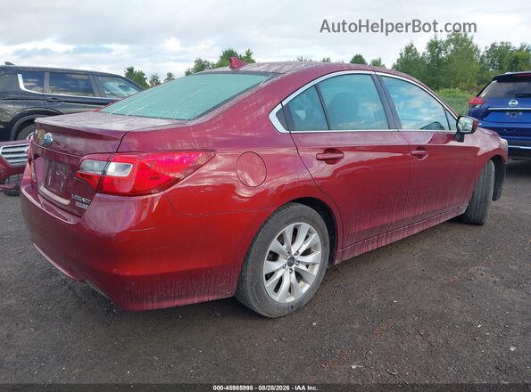 4S3BNAC66H3060908 2017 SUBARU LEGACY Red უკანა მარჯვენა
