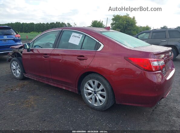 4S3BNAC66H3060908 2017 SUBARU LEGACY Red უკანა მარცხენა