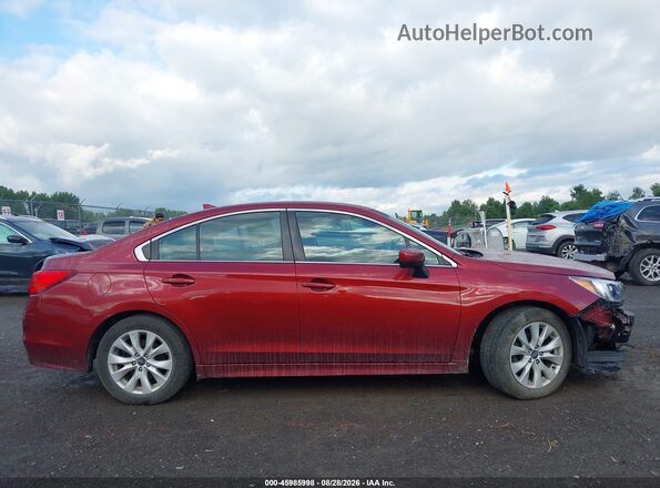 4S3BNAC66H3060908 2017 SUBARU LEGACY Red სალონის 360-გრადუსიანი ხედი