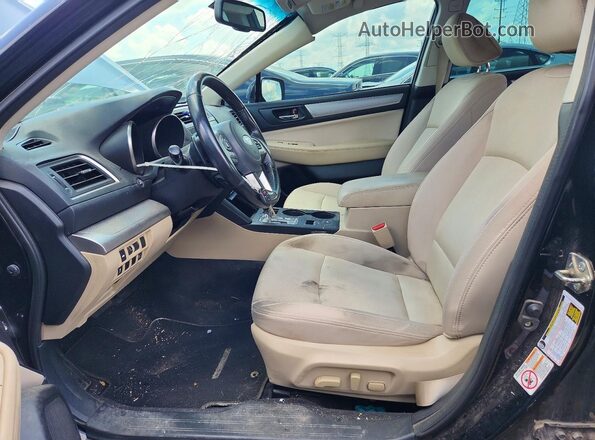 4S3BNAC69G3061713 2016 SUBARU LEGACY Черный Вид салона спереди