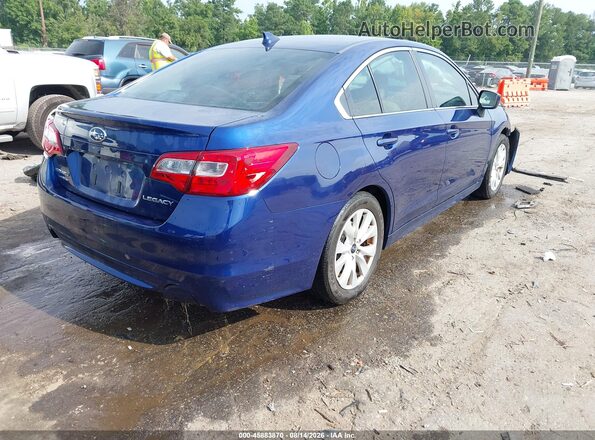 4S3BNAC6XG3012312 2016 SUBARU LEGACY Blue Задня права чверть